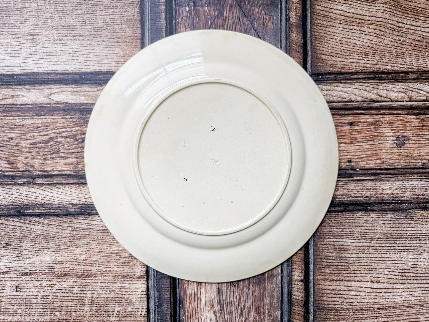 Seawood Brown Transferware Dinner Plate by Wedgwood, c1880