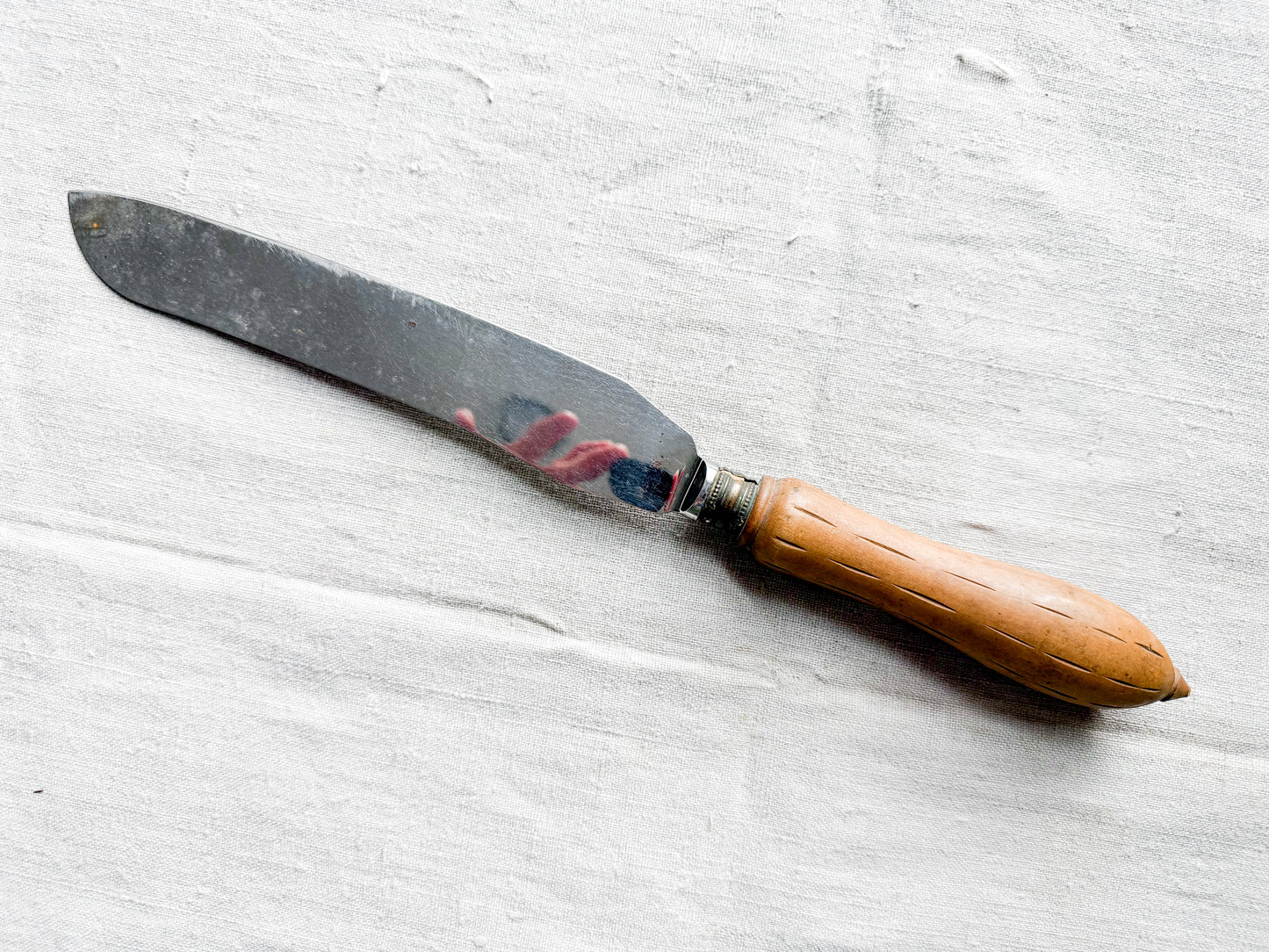 Floral Carved Bread Knife, c1920