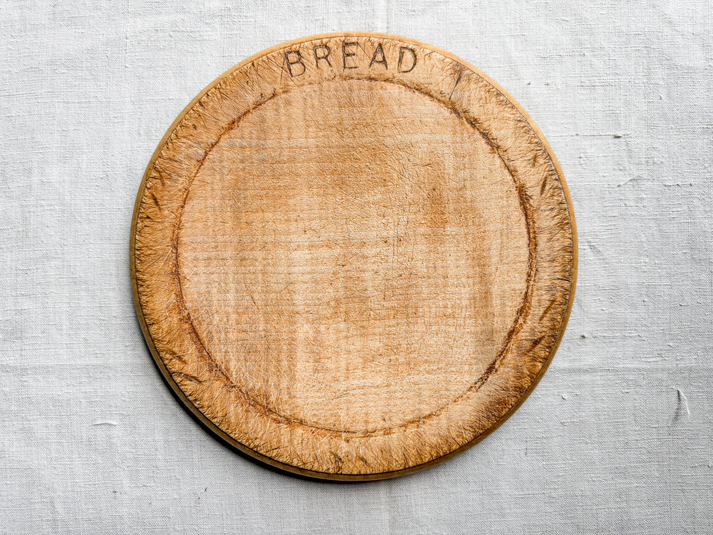 Vintage English Carved "Bread" Board