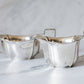 Antique Art Deco Harrison Fisher & Co Silverplate Sugar Bowl & Creamer Set, c1920
