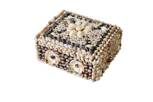 Mosaic Shell Decorated Trinket Box