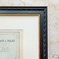 Antique 19th-Century Map of England & Wales by J. Bartholomew in Custom Black and Gold Frame