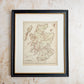 Antique 19th-Century Map of Scotland – W. & R. Chambers in Custom Black and Gold Frame