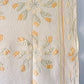 Vintage Yellow and Green Tulip Swirl Applique Sateen Quilt, c1930