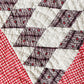 Antique Red and White Sugar Loaf Quilt