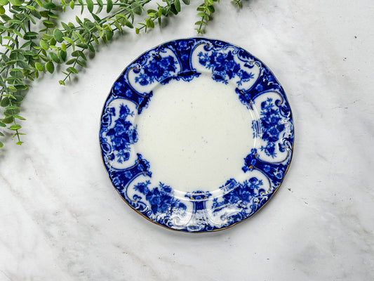 Antique Flow Blue 10” Plate - Regent, England