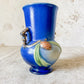 Vintage Roseville Pottery Blue Pinecone 6” Vase 839-6