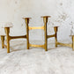 Vintage Midcentury Brass Folding Articulated Candlestick Centerpiece