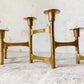 Vintage Midcentury Brass Folding Articulated Candlestick Centerpiece