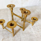 Vintage Midcentury Brass Folding Articulated Candlestick Centerpiece