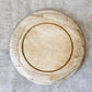 Antique Carved Round Wooden Breadboard