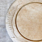 Antique Carved Round Wooden Breadboard