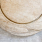 Antique Carved Round Wooden Breadboard