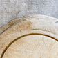 Antique Carved Round Wooden Breadboard