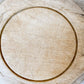 Antique Carved Round Wooden Breadboard