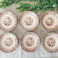 Set of 6 Antique Ironstone 7” Bowls - Chestnut by F & Co