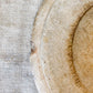 Antique Carved Round Wooden Breadboard