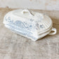 Antique “Avondale” Blue Transferware Ironstone Covered Vegetable Dish by W. & T. Adams