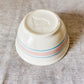 Vintage McCoy Ovenproof Blue & Pink Striped 8” Mixing Bowl