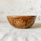 Vintage Monmouth Pottery Diamond Pattern Brown 9” Mixing Bowl