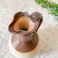 Antique English Two Tone Stoneware Flagon Pitcher