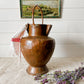 Antique Primitive Copper Water Jug with Double Spouts