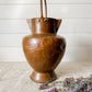Antique Primitive Copper Water Jug with Double Spouts