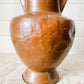 Antique Primitive Copper Water Jug with Double Spouts