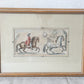 Pair Of Antique Hand Colored Horse Equestrian Engravings