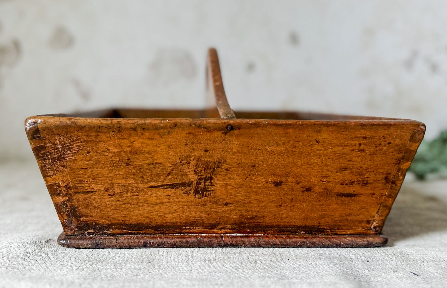 Antique Canted Dove-Tailed Primitive Utensil Caddy