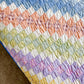 Vintage Around the World Quilt with Blue Border