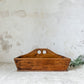 Antique Canted Dove-Tailed Primitive Utensil Caddy
