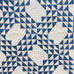 Antique Blue and White Ocean Wave Quilt, c1910