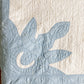 Vintage Blue and White Papercut Child’s Quilt