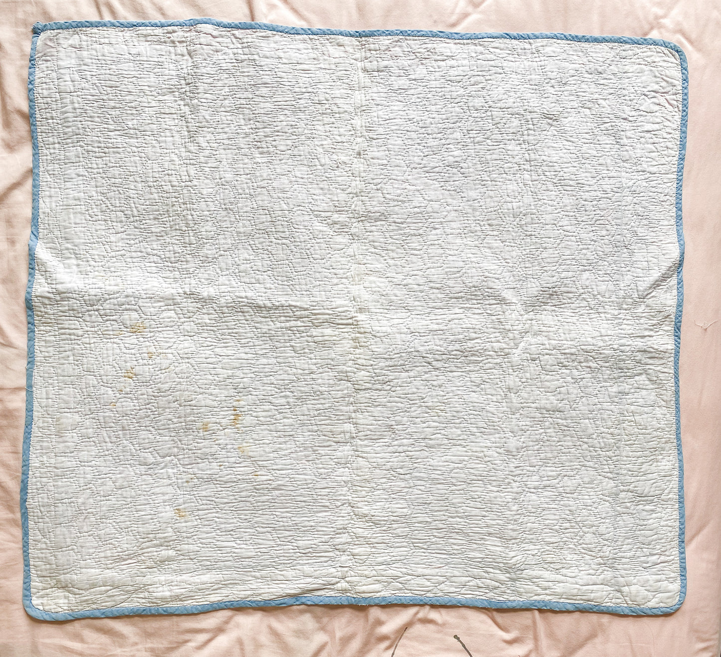 Vintage Grandmother’s Flower Garden Crib Quilt