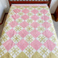 Antique Pink & Green Ohio Star Quilt
