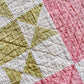 Antique Pink & Green Ohio Star Quilt