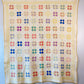 Vintage Yellow Nine Patch on Point Quilt, c1940