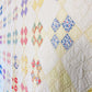 Vintage Yellow Nine Patch on Point Quilt, c1940