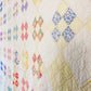 Vintage Yellow Nine Patch on Point Quilt, c1940