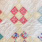 Vintage Yellow Nine Patch on Point Quilt, c1940