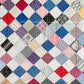 Antique Square on Point Patchwork Quilt, c1910