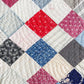 Antique Square on Point Patchwork Quilt, c1910