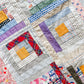 Vintage Log Cabin Quilt TOP, c1930