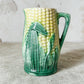 Antique Majolica Corn Creamer Pitcher