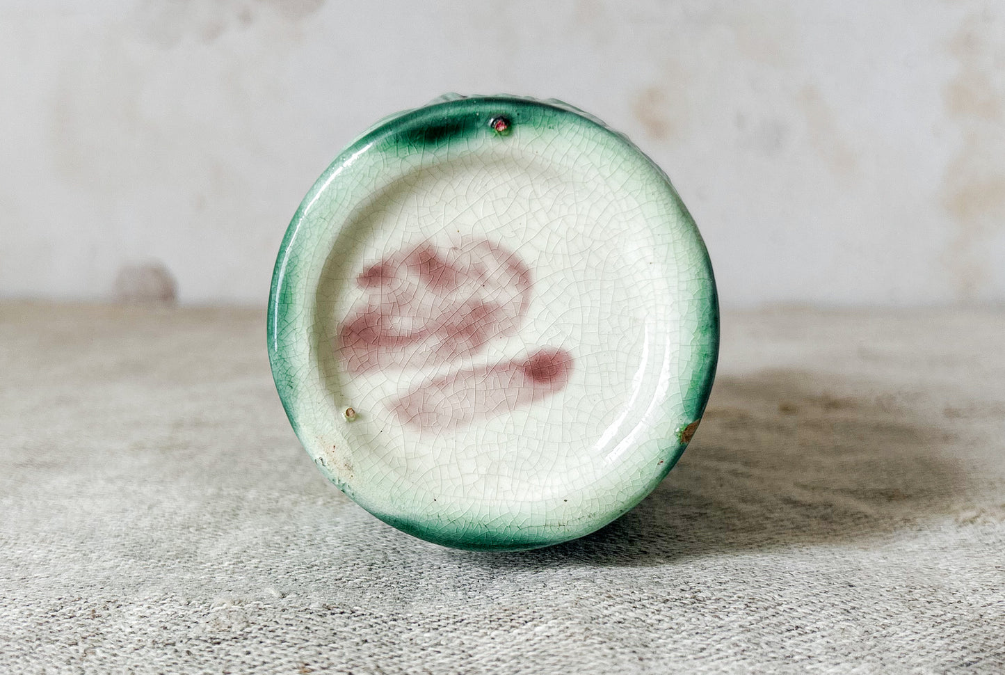 Antique Majolica Corn Creamer Pitcher