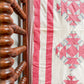 Set of Two Antique Matching Pink and White Broken Dishes Quilt TOPS, c1910