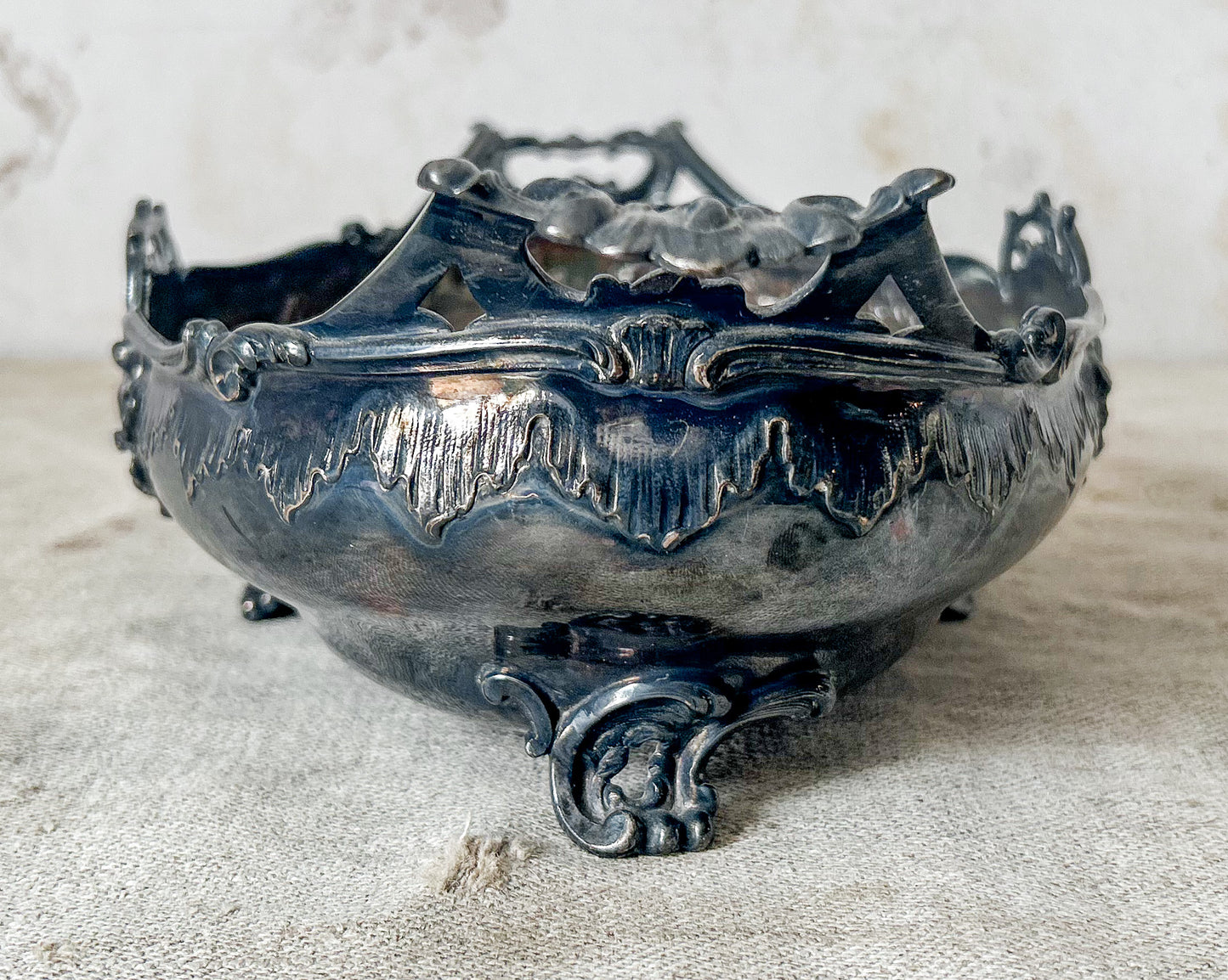 Vintage Silverplate Jardiniere