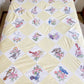 Vintage 48 State Bird & Flower Quilt TOP with Backing Fabric