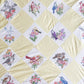 Vintage 48 State Bird & Flower Quilt TOP with Backing Fabric